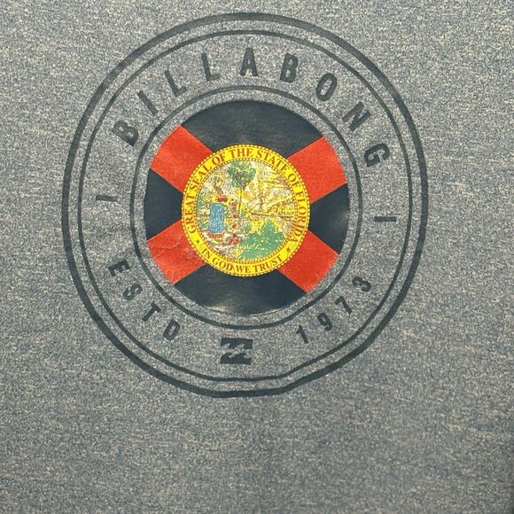 Billabong Men's Short Sleeve Surf Shirt UVA/UVB Protection, Size Large, Blue - Picture 5 of 7